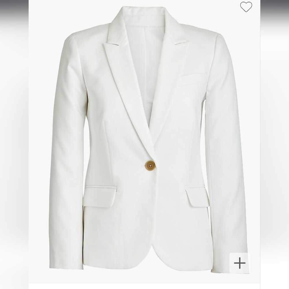 J Crew Cotton work blazer L1296 new with tags in white size 12